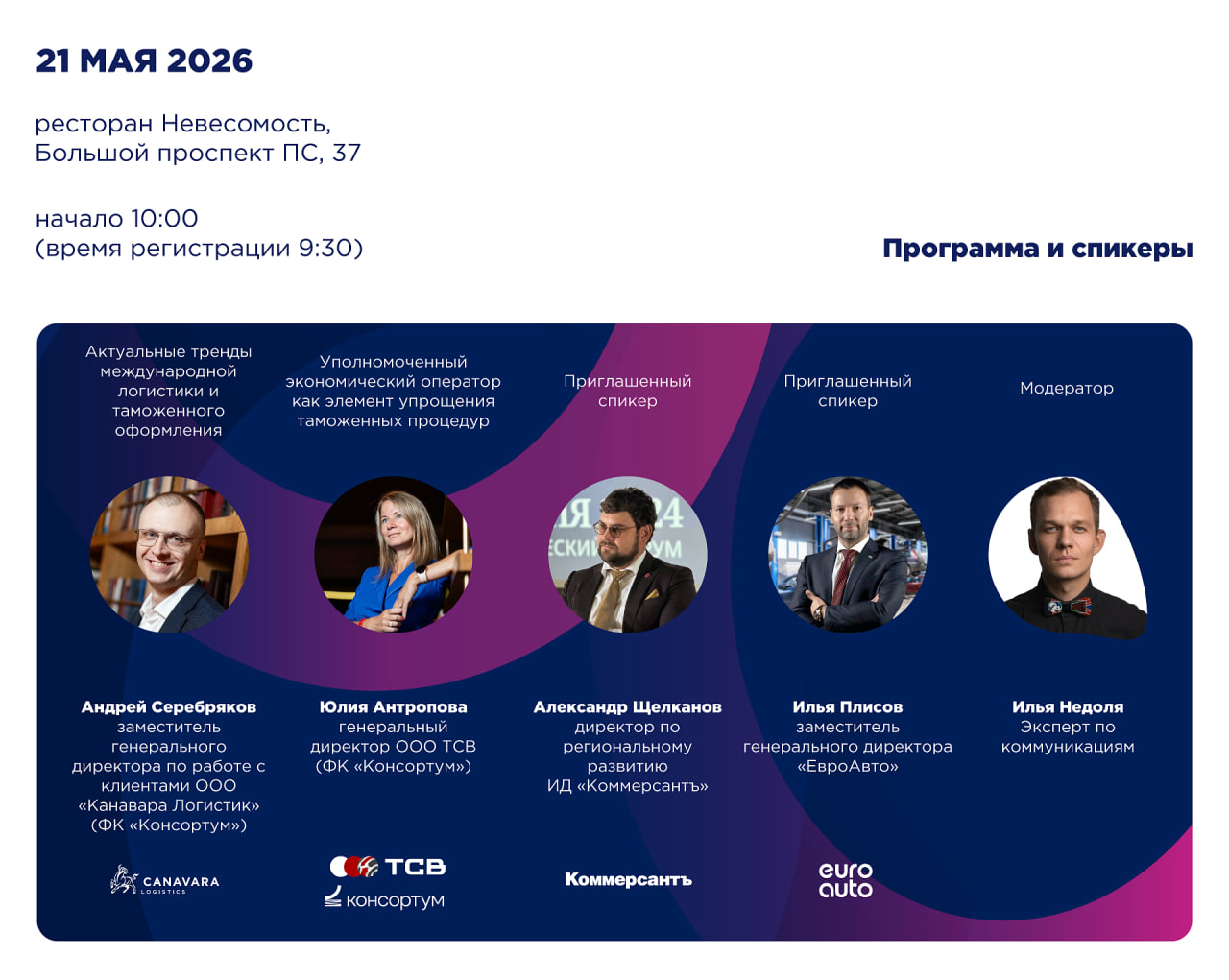 ВЭД завтрак 21 мая 2026